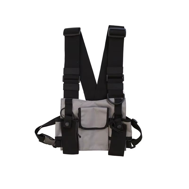 Fx-Nylon Military Tactical Vest, Chest Rig Pack, Pouch Holster, Tactical Harness, Walkie Talkie, Radio Waist Pack, Two Way Radio