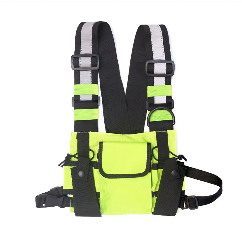 Fx-Nylon Military Tactical Vest, Chest Rig Pack, Pouch Holster, Tactical Harness, Walkie Talkie, Radio Waist Pack, Two Way Radio