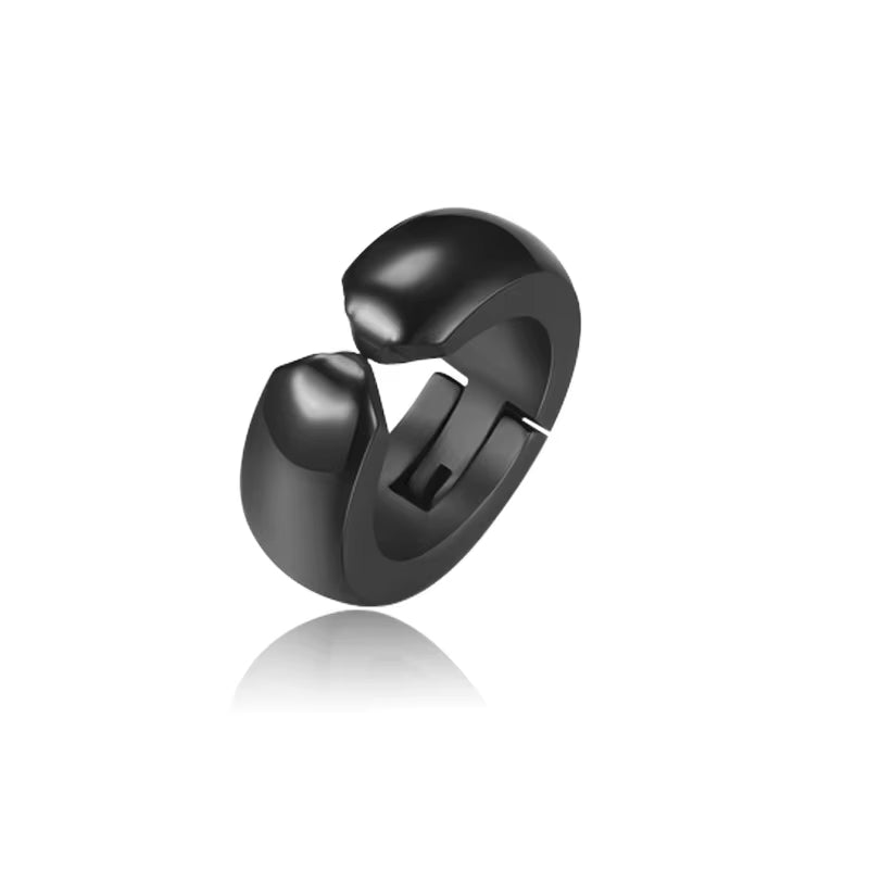 1 Pc Ear Clip Non Piercing Earrings Fake Earrings for Men Circle round Earring Fashion Punk Rock Style Jewelry Gift