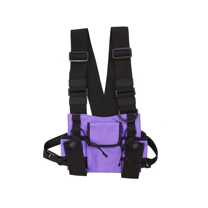 Fx-Nylon Military Tactical Vest, Chest Rig Pack, Pouch Holster, Tactical Harness, Walkie Talkie, Radio Waist Pack, Two Way Radio