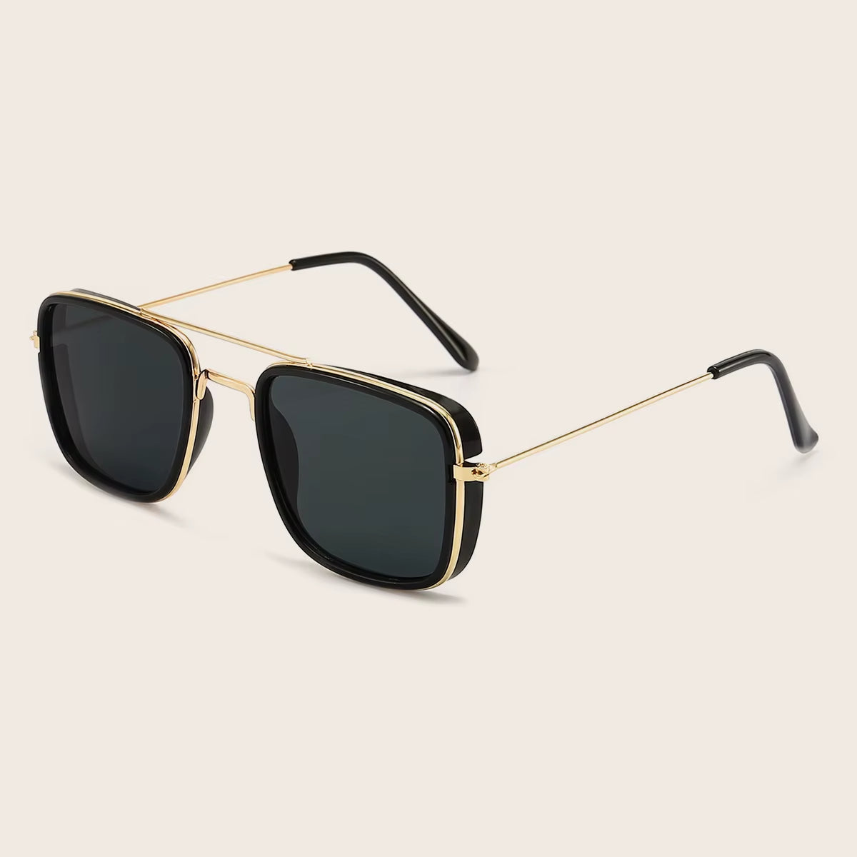 Fashion Sunglasses European and American Metal Small Square Frame Korean Version Glasses Retro Square Sunglasses UV Protection