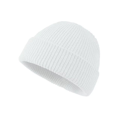 Knitted Hat for Men & Women Caps Wool Fashion Simple Warm Skullies Beanies Solid Autumn Winter Beanie Cap Trendy Style