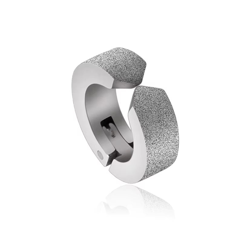 1 Pc Ear Clip Non Piercing Earrings Fake Earrings for Men Circle round Earring Fashion Punk Rock Style Jewelry Gift