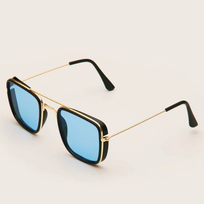 Fashion Sunglasses European and American Metal Small Square Frame Korean Version Glasses Retro Square Sunglasses UV Protection