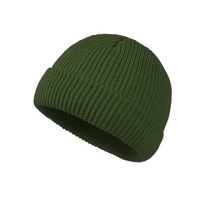 Knitted Hat for Men & Women Caps Wool Fashion Simple Warm Skullies Beanies Solid Autumn Winter Beanie Cap Trendy Style