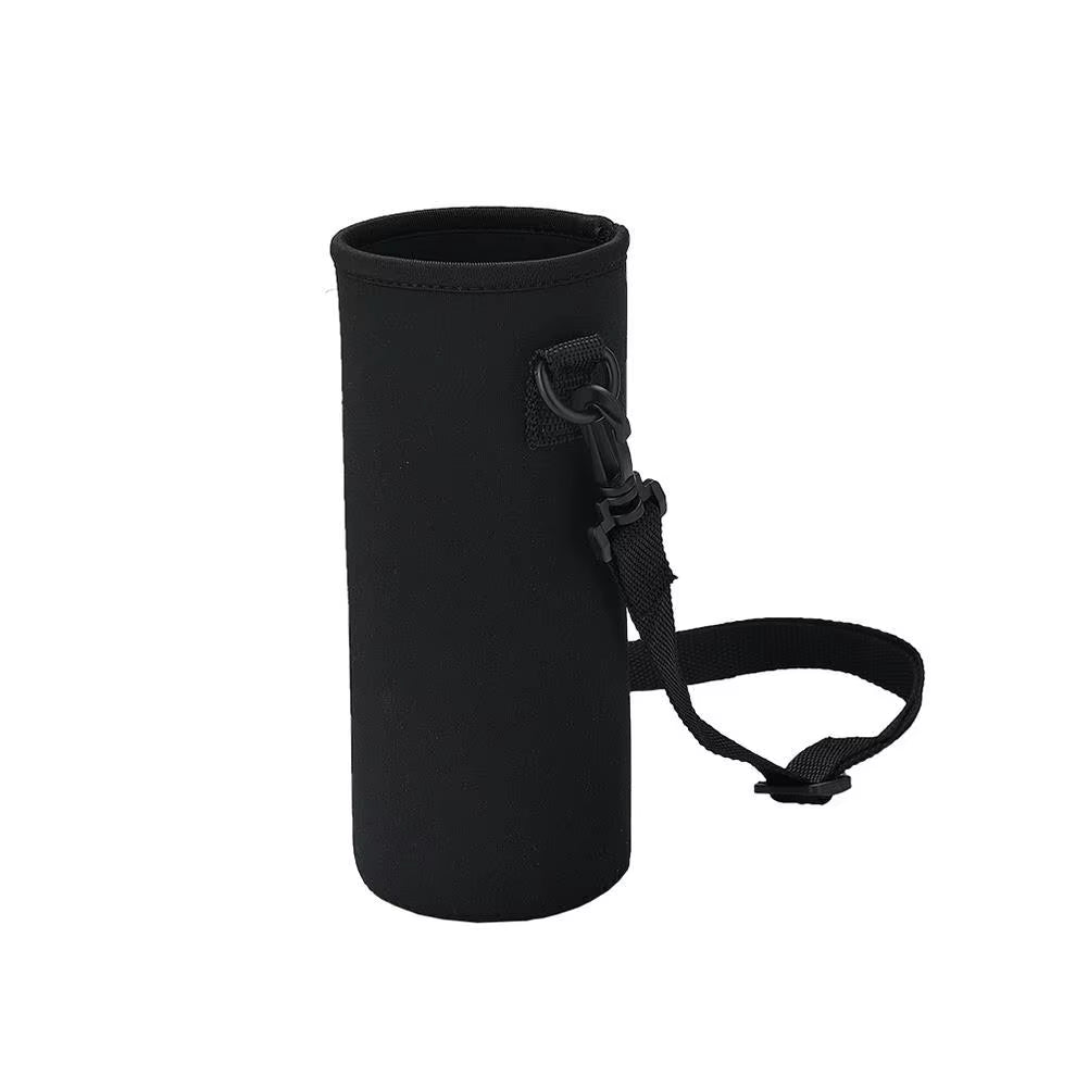 Black Bottle Carrier Insulat Bag Water Bottle Carrier Water Neoprene Holder Shoulder Insulated Pouch Strap Cover Bag S8C9