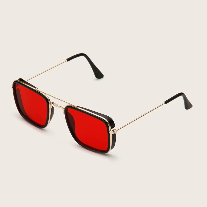Fashion Sunglasses European and American Metal Small Square Frame Korean Version Glasses Retro Square Sunglasses UV Protection