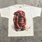 Hip-Hop Personality Trend Pattern Gothic Short-Sleeved Y2K T-Shirt Harajuku Campus Style Large Size Casual Daily Couple Tops
